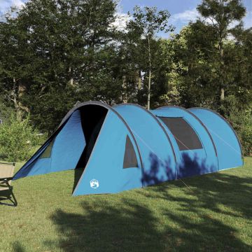Tenda tunnel per 4 persone 4 persona Blu e Grigio