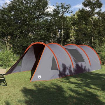 Tenda tunnel per 4 persone 4 persona Grigio e arancione