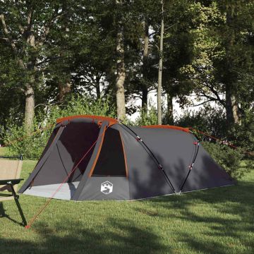 Tenda Tunnel per 3 Persone 3 persona Grigio e arancione