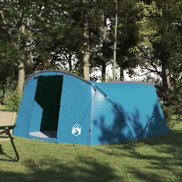 Tenda tunnel per 4 persone 4 persona Blu e Grigio