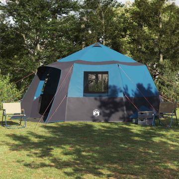 Tenda da campeggio per 12 persone con tetto Blu e Grigio