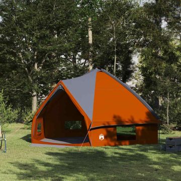 Tenda a teepee per 10 persone 10 persona Grigio e arancione
