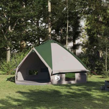 Tenda Teepee per 8 Persone 8 persona Verde e Bianco