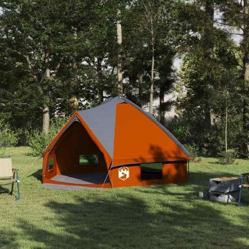 Tenda Teepee per 6 Persone 6 persona Grigio e arancione