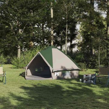 Tenda Teepee per 4 persone 4 persona Verde e Grigio