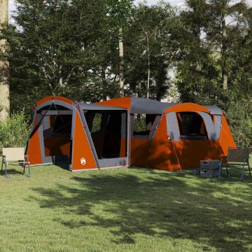 Tenda per Famiglia 20 Persone 20 persona Grigio e arancione