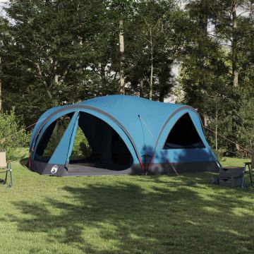 Tenda per famiglie 10 persone Blu e Grigio 460 x 430 x 214 cm