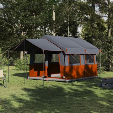 Tenda familiare per 4 persone 4 persona Grigio e arancione