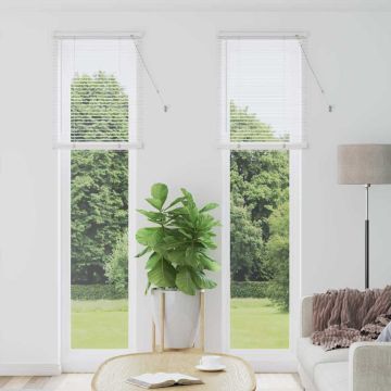 Tenda Veneziana Bianco 220 x 65 cm 25 mm Alluminio