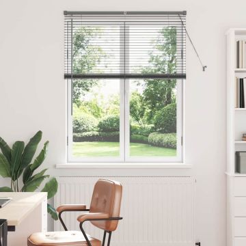 Tenda Veneziana Grigio Scuro 130 x 105 cm 25 mm Alluminio