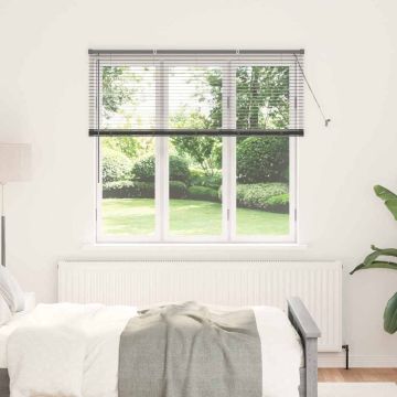 Tenda Veneziana Grigio Scuro 130 x 145 cm 25 mm Alluminio