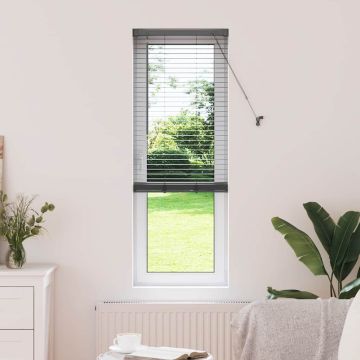Tenda Veneziana Grigio Scuro 175 x 45 cm 25 mm Alluminio