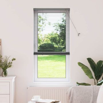 Tenda Veneziana Grigio Scuro 175 x 60 cm 25 mm Alluminio