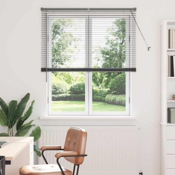 Tenda Veneziana Grigio Scuro 175 x 110 cm 25 mm Alluminio
