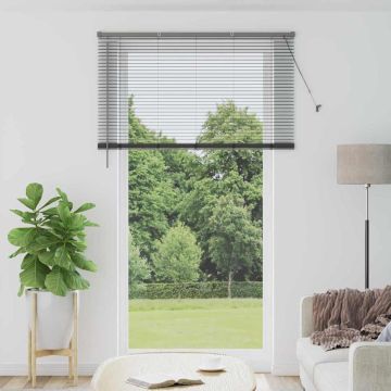 Tenda Veneziana Grigio Scuro 220 x 135 cm 25 mm Alluminio