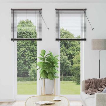 Tenda Veneziana Nero 220 x 75 cm 25 mm Alluminio