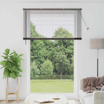 Tenda Veneziana Nero 220 x 140 cm 25 mm Alluminio