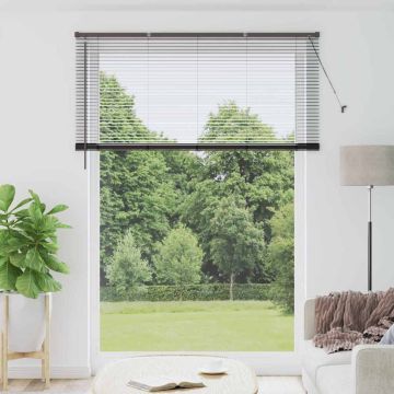 Tenda Veneziana Nero 220 x 155 cm 25 mm Alluminio