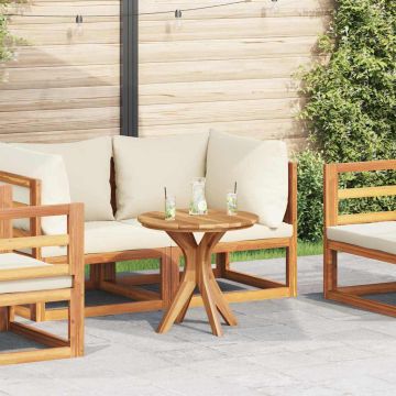 Tavolo laterale Marrone 55 x 55 x 51 cm Legno di teak solido