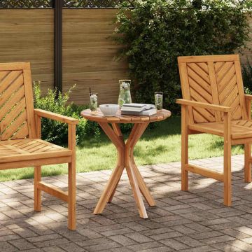 Tavolo laterale Marrone 70 x 70 x 75 cm Legno di teak solido