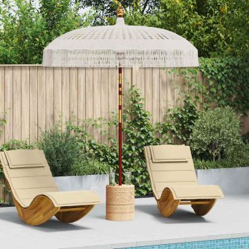 Parasol in macramè 190 x 190 x 260 cm