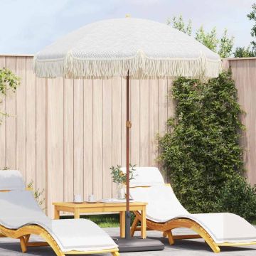 Ombrellone da Spiaggia 160 x 160 x 196 cm Poliestere e Acciaio