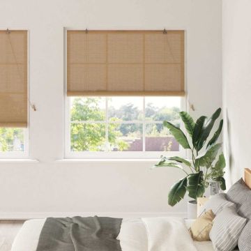 Tenda a rullo Marrone 140 x 220 cm Bambù