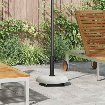 Base per ombrellone 21 kg Grigio Chiaro Cemento Rotondo