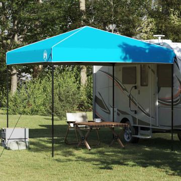 Tenda Gazebo 243 x 243 x 251 cm Blu Tessuto