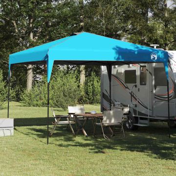 Tenda Gazebo 290 x 290 x 251 cm Blu Tessuto