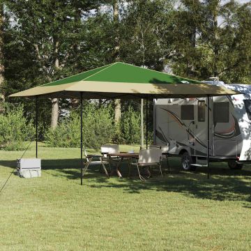 Tenda Gazebo 395 x 395 x 251 cm Verde Tessuto