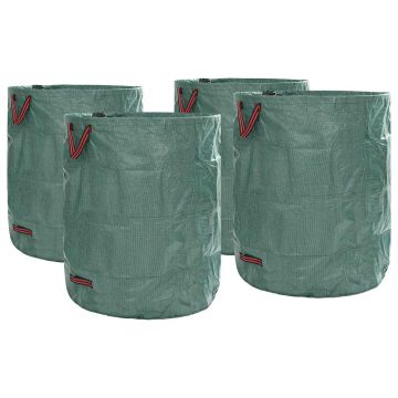 Sacchi per Rifiuti da Giardino 4 pz 500 l Verde Polipropilene