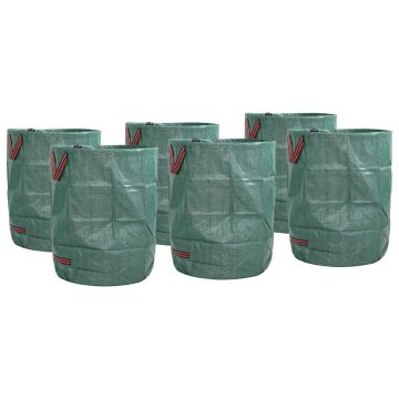 Sacchi per Rifiuti da Giardino 12 pz 300 l Verde Polipropilene