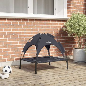 Letto per Cani 63 x 49,5 x 60 cm Acciaio Nero
