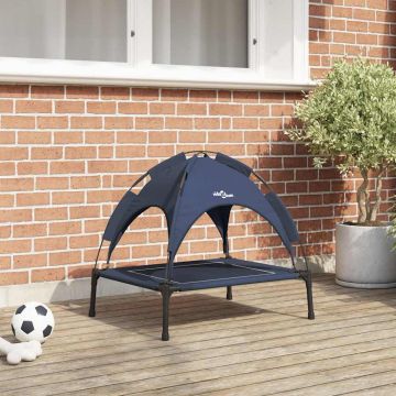Letto per Cani 63 x 49,5 x 60 cm Acciaio Blu navy
