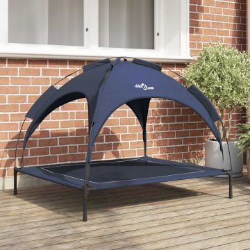 Letto per Cani 104 x 86 x 84,5 cm Acciaio Blu navy