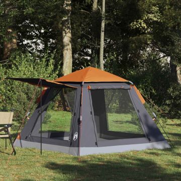 3 persona Grigio e arancione Poliestere 185T