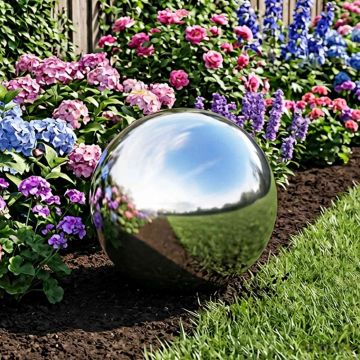 Palla a Specchio Ø 47 cm Argento Acciaio Inossidabile 201