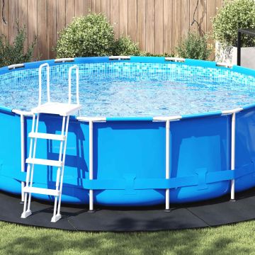 Telo per Fondo Piscina Ø 458 cm (2 mm) Rotondo Nero