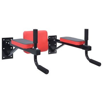 Stazione per dips Nero e Rosso 72,5 x 70 x 31 cm