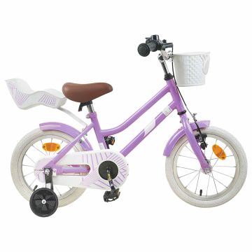 Bicicletta per Bambini 16 Pollici per bambini di 4-6 anni Viola