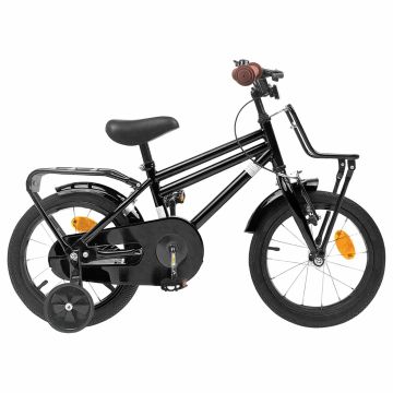 Bicicletta per Bambini 12 Pollici per bambini di 2-4 anni Nero