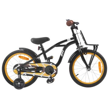 Bicicletta per Bambini 16 Pollici per bambini di 4-6 anni Nero