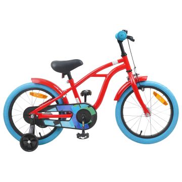 Bicicletta per Bambini 16 Pollici per bambini di 4-6 anni Rosso