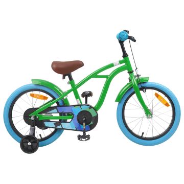 Bicicletta per Bambini 16 Pollici per bambini di 4-6 anni Verde