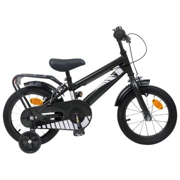 Bicicletta per Bambini 12 Pollici per bambini di 2-4 anni Nero