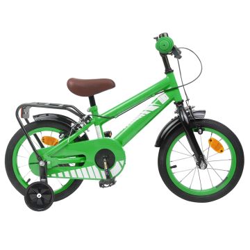 Bicicletta per Bambini 16 Pollici per bambini di 4-6 anni Verde