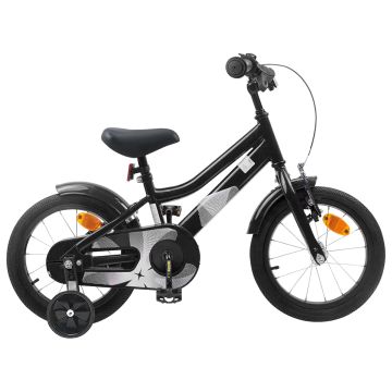 Bicicletta per Bambini 16 Pollici per bambini di 4-6 anni Nero