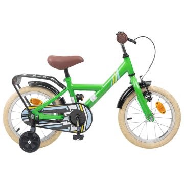 Bicicletta per Bambini 16 Pollici per bambini di 4-6 anni Verde