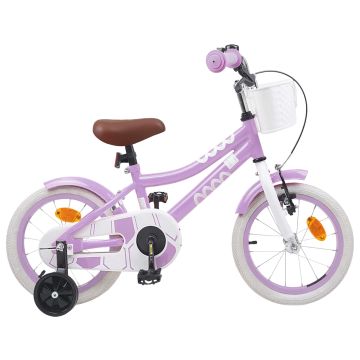 Bicicletta per Bambini 16 Pollici per bambini di 4-6 anni Viola